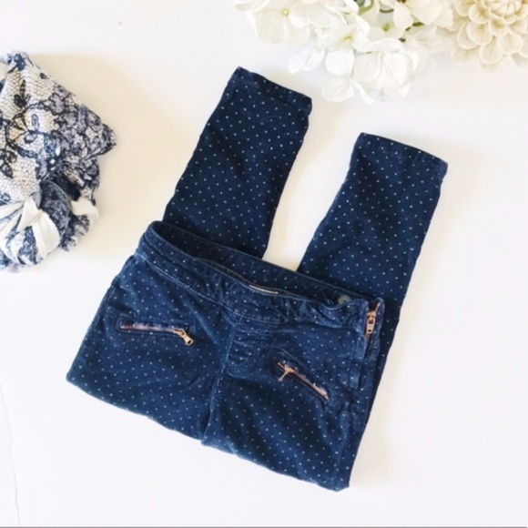 Zara Kids Blue Corduroy Polka dot Pants - Picture 6 of 6