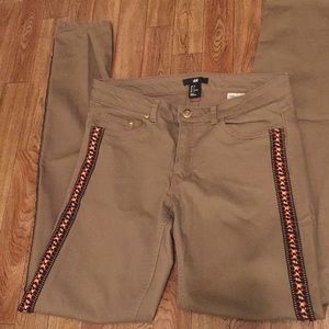 Aztec trimmed H&M skinny jeans