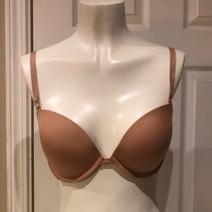Calvin Klein Beige lace tshirt bra 36C
