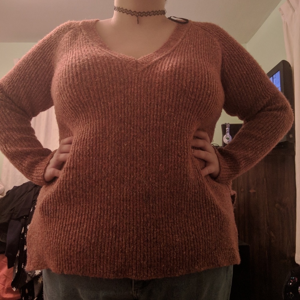 Forever 21+ Orange Sweater