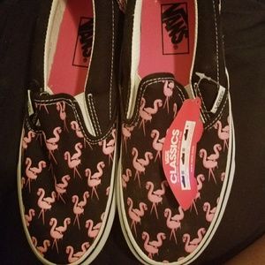 Vans  Slip-On pink flamingos