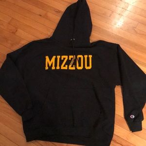 Black Mizzou Tigers Hoodie Sweatshirt