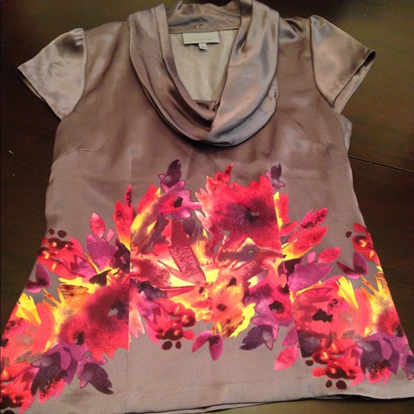 Gorgeous Silk Classiques Entier Floral Blouse S - Picture 1 of 4