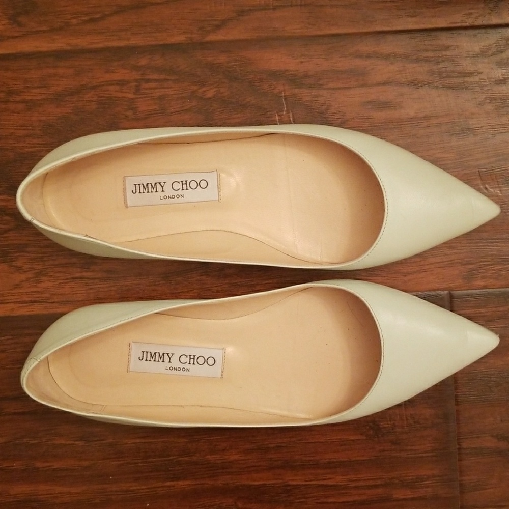 Jimmy Choo "Romy" Leather Flats