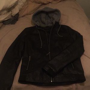 Signature studio leather jacket with