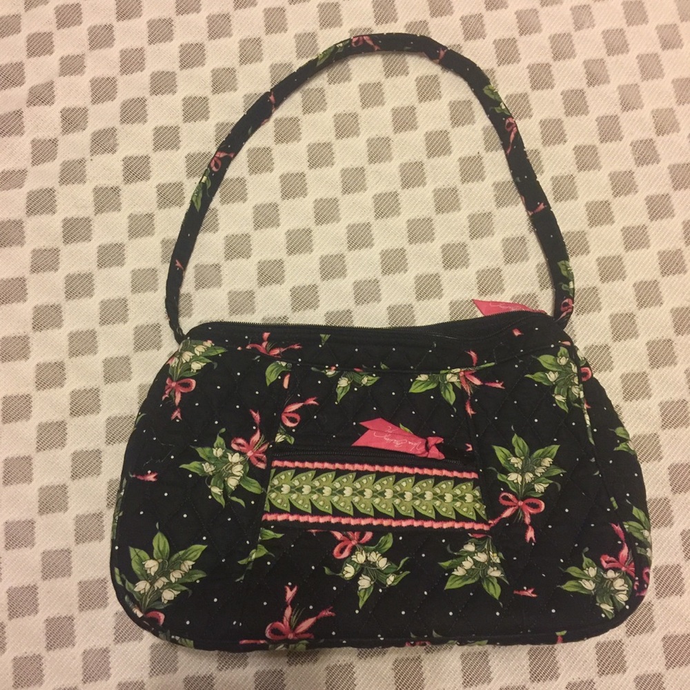 ***Vera Bradley***Flowery Shoulder/Satchel Bag - Picture 7 of 8