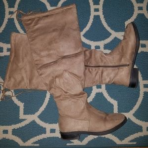 Wide Calf Knee Boots