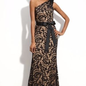 Tadashi Shoji 1 Shoulder Full Length Evening Gown