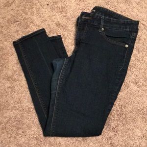 Dark express skinny jeans