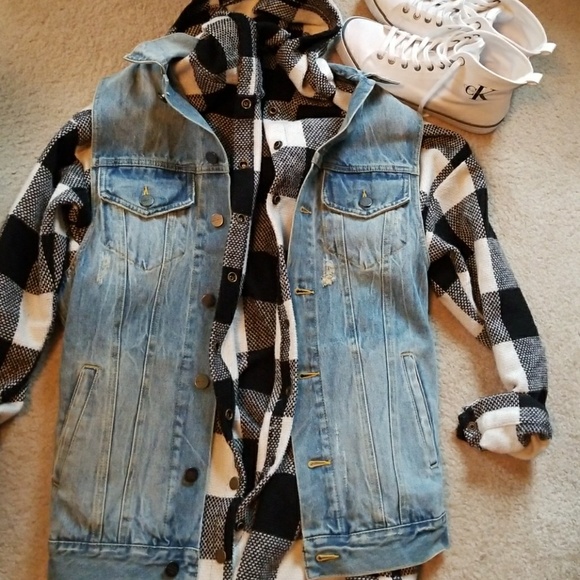 For The Republic. Jackets & Blazers - Denim Vest