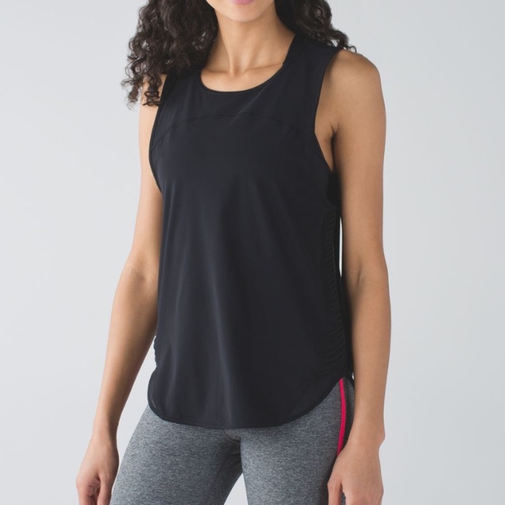 Lululemon Making Moves Tank, black, sz 10