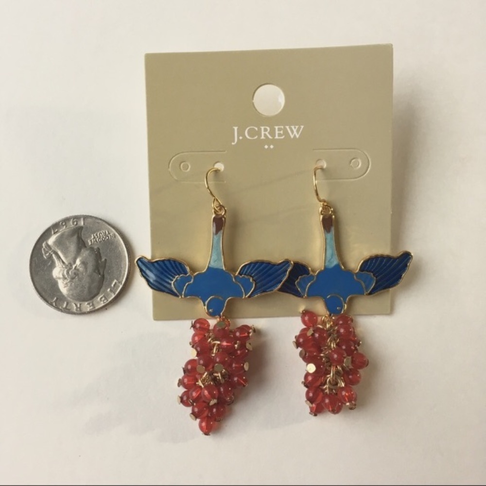 Jcrew bird and berry statement earrings - Picture 4 of 6