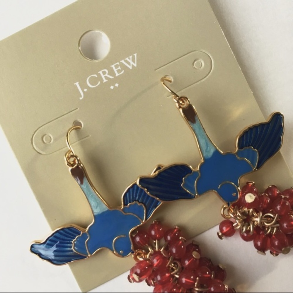 Jcrew bird and berry statement earrings - Picture 6 of 6