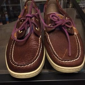 Purple Plaid Sperry Top-Sider, like NEW never worn