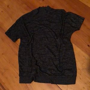 GAP super soft mock t-neck sweater. Black. Small