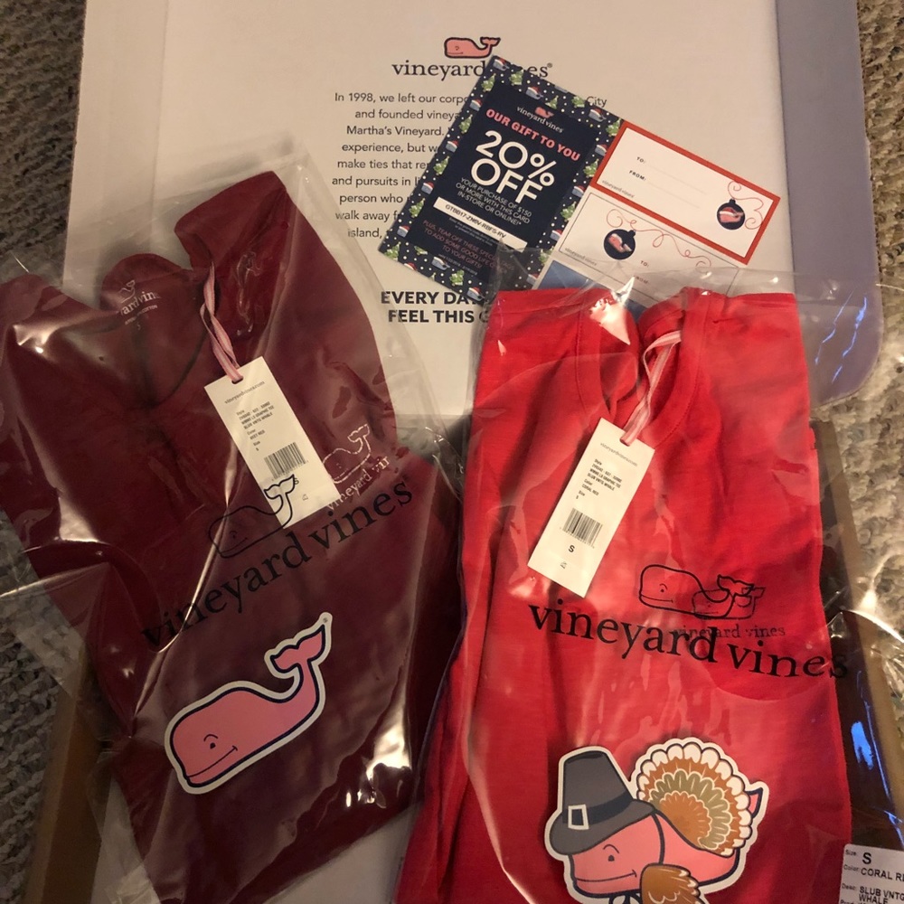 NIB Vineyard Vines long sleeve Ts