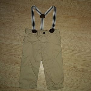 Janie & Jack Boy Suspender Pants