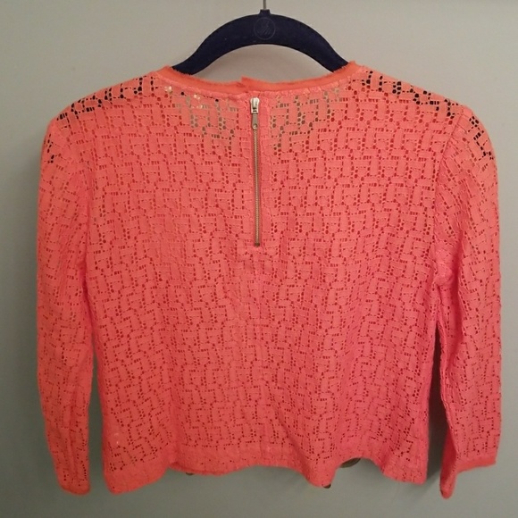Rebecca Minkoff Luann Long Sleeve Lace Top - Picture 7 of 8
