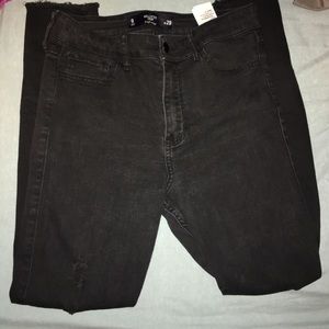 Hollister High Rise Super Skinny Cropped Jeans
