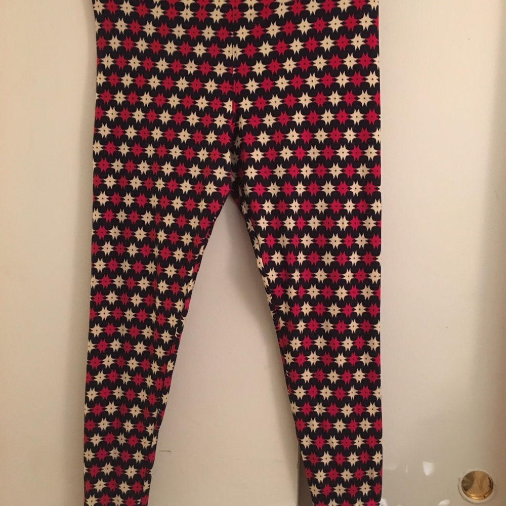 LuLaRoe Red White and Blue TC leggings