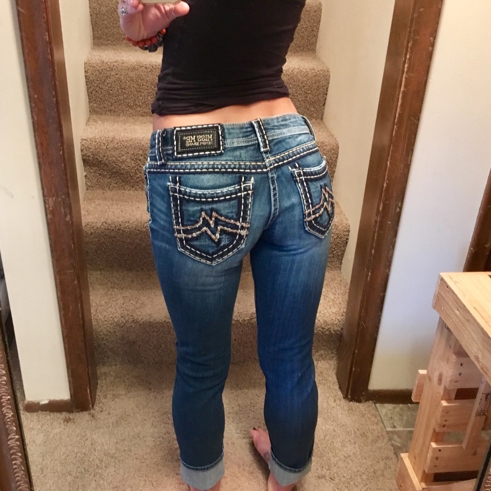 Miss Me Jeans w/ Thick Stiching