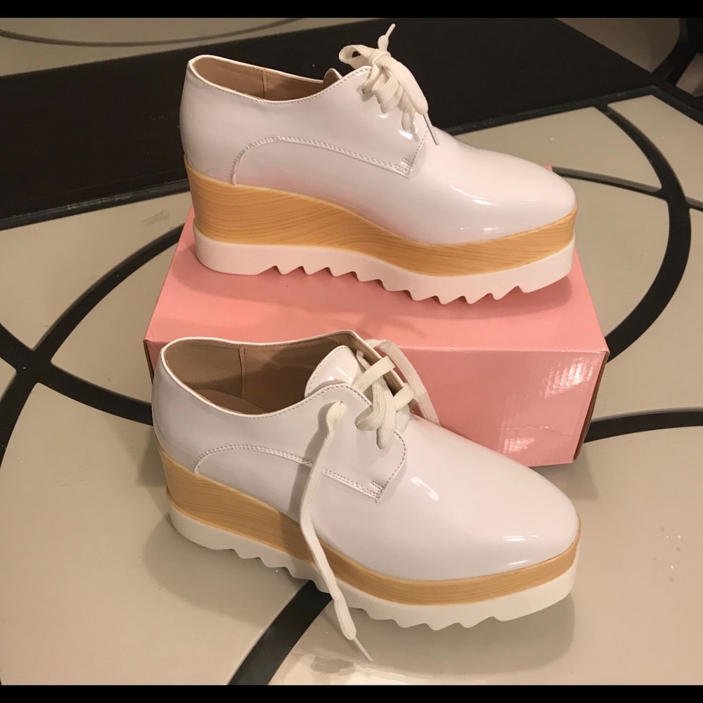 White Platform shoes