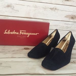 Midnight Suede Blue Salvatore Ferragamo Sable