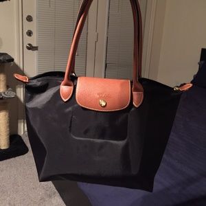Longchamp Small Le Pliage Bag, black, like new