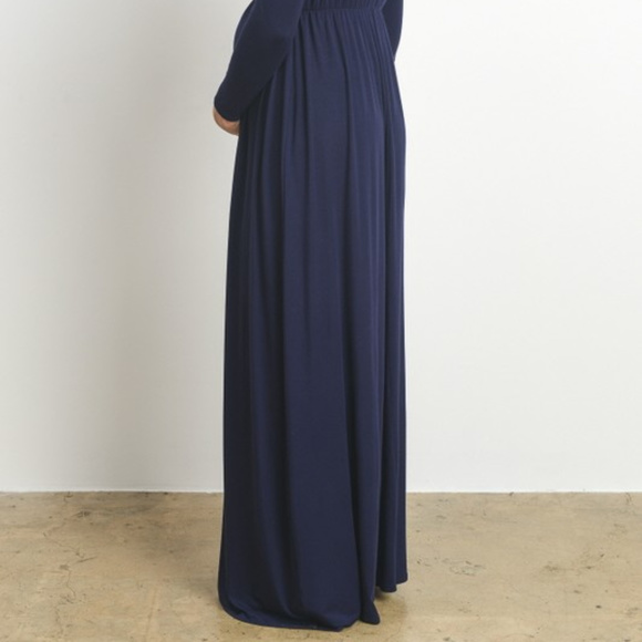 🌺1 LEFT🌺 Off Shoulder Maxi Maternity Dress - Picture 4 of 4