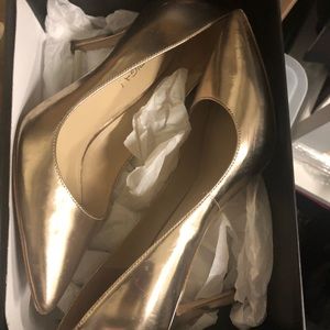 Via Spiga blush gold high heel