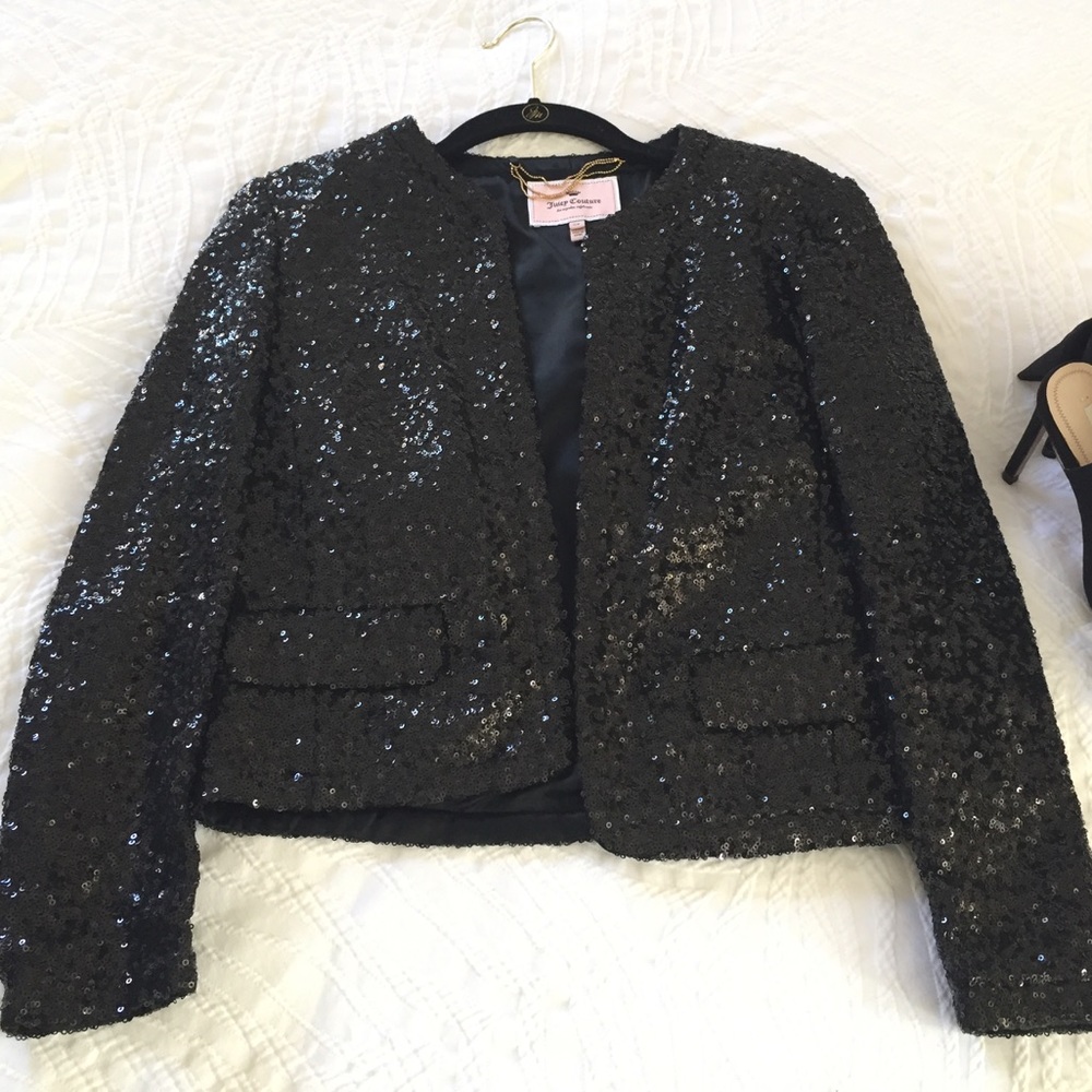 Juicy couture all sequences blazer size s