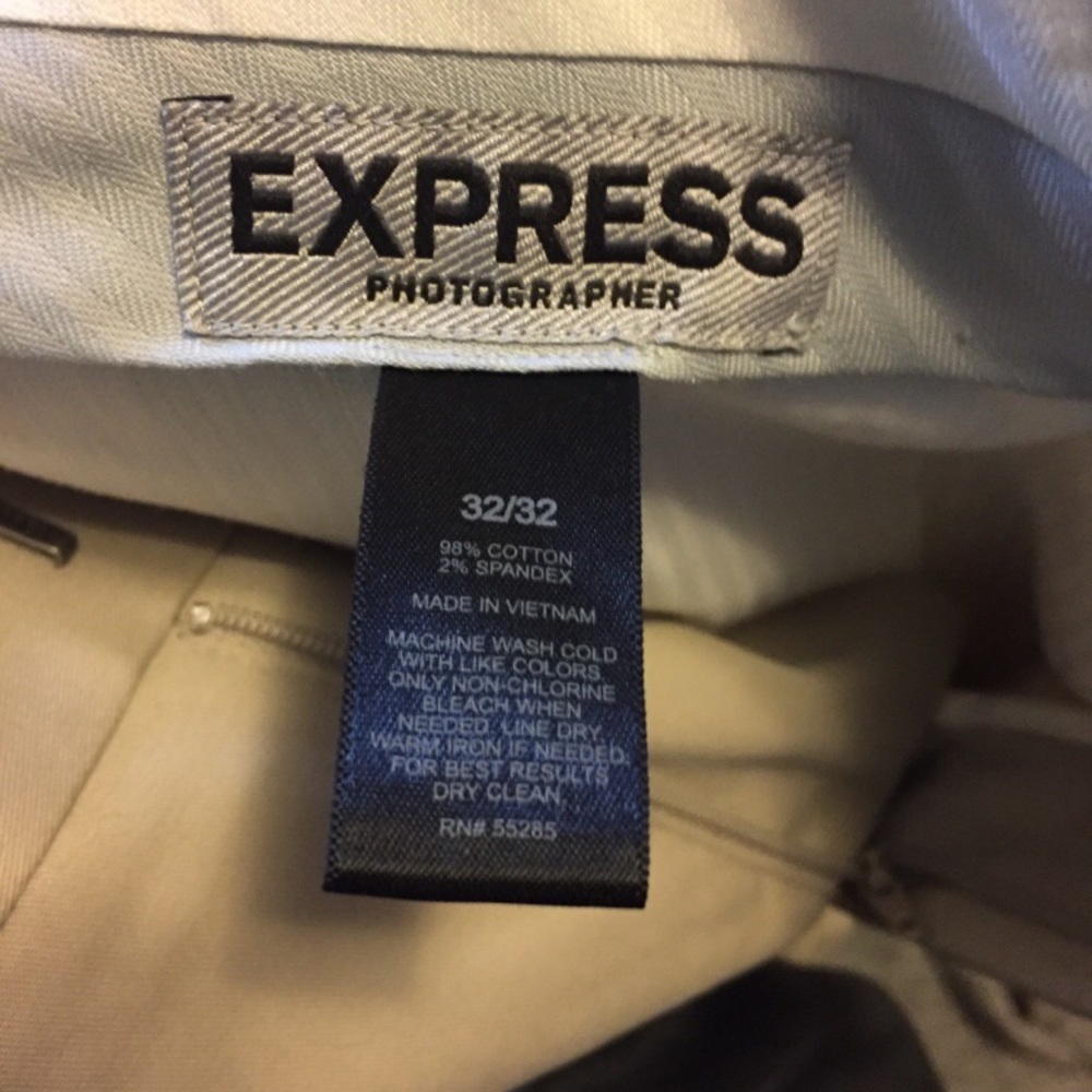 Express photographer pants