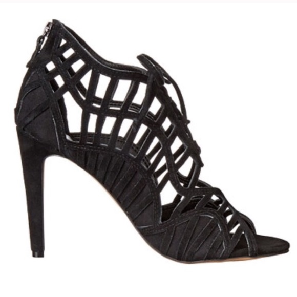 dolce vita // caged strapped suede heels - Picture 2 of 3