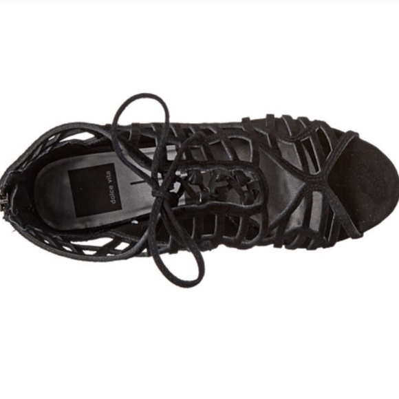 dolce vita // caged strapped suede heels - Picture 3 of 3