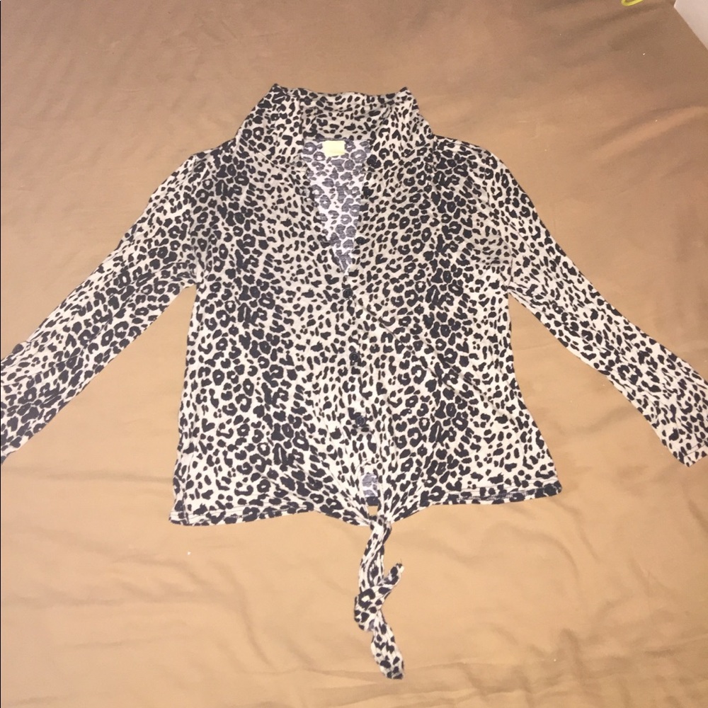 Leopard print blouse