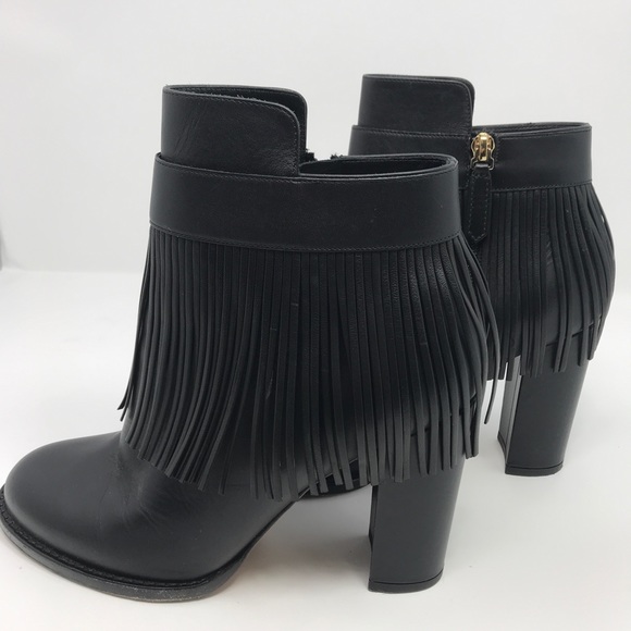 Valentino fringe ankle boots - Picture 3 of 5