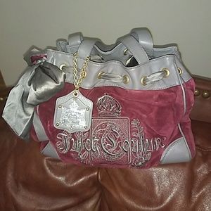 Juicy couture velvet handbag