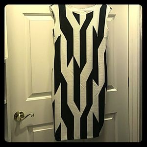 Cato black and white dress