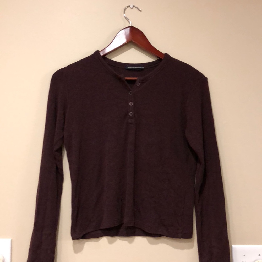 Brandy Melville Maroon Top