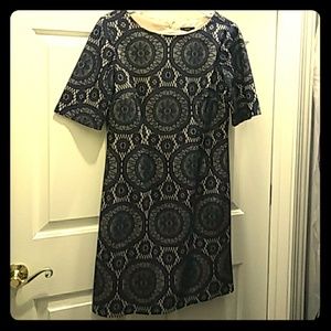 R&K blue and nude dress