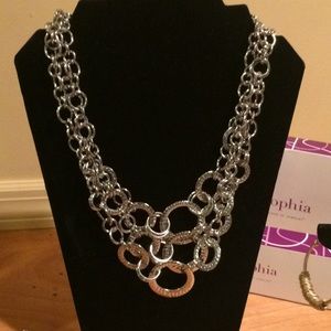 Multi strand statement necklace