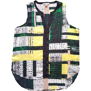 Kenneth Cole high low blouse, L