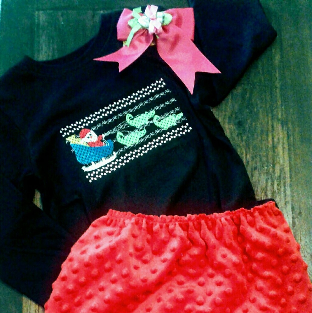 Cajun Christmas shirt and matching skirt