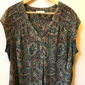 🌺 Paisley Sleeveless Blouse