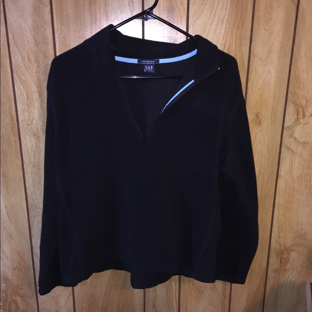 GAP XL Women’s Stretch Black Zip Collar Fleece