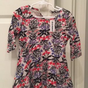 3/4 Sleeve Floral Dress
