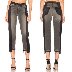 RESERVED GRLFRND Helena High-Rise Straight Crop