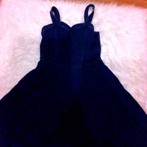 DENIM DRESS  SWEETHEART NECKLINE GIRLS ~SIZE L/ XL