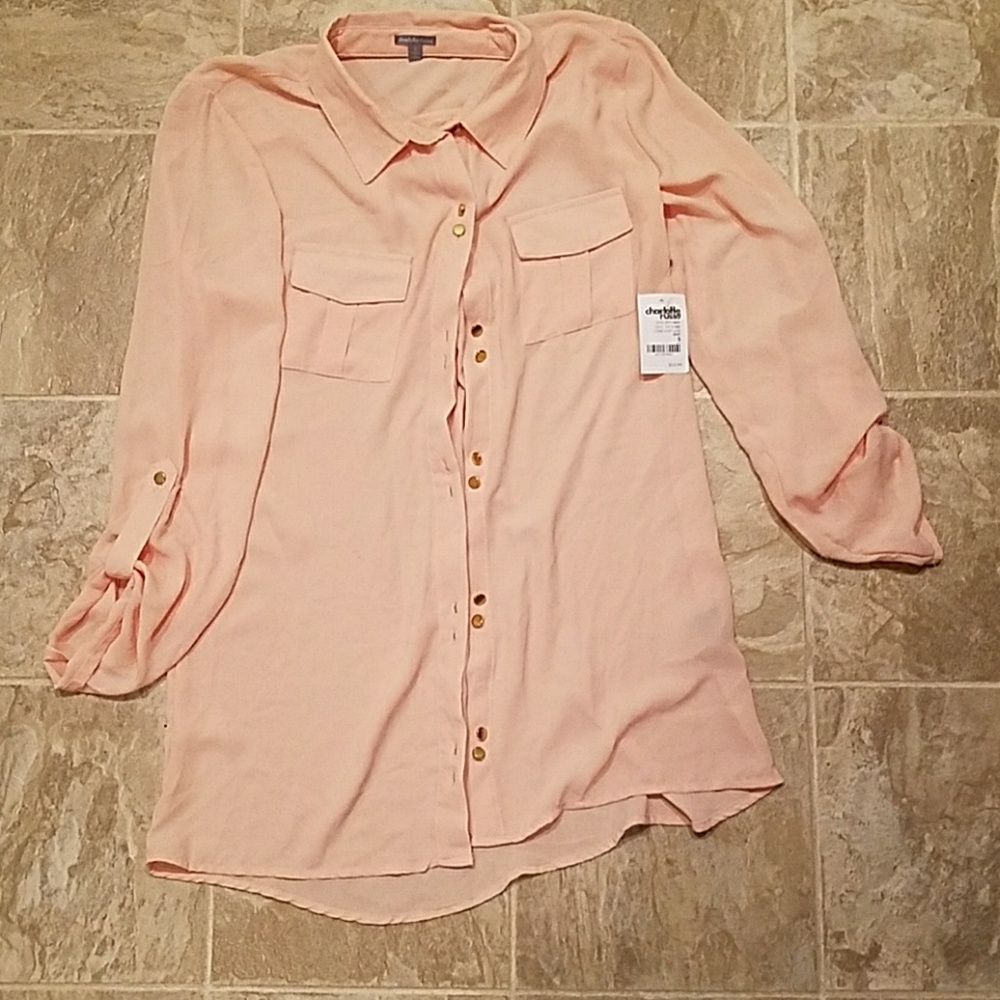 NWT. Button up blouse.