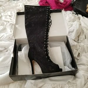 Wide calf over the knee boots